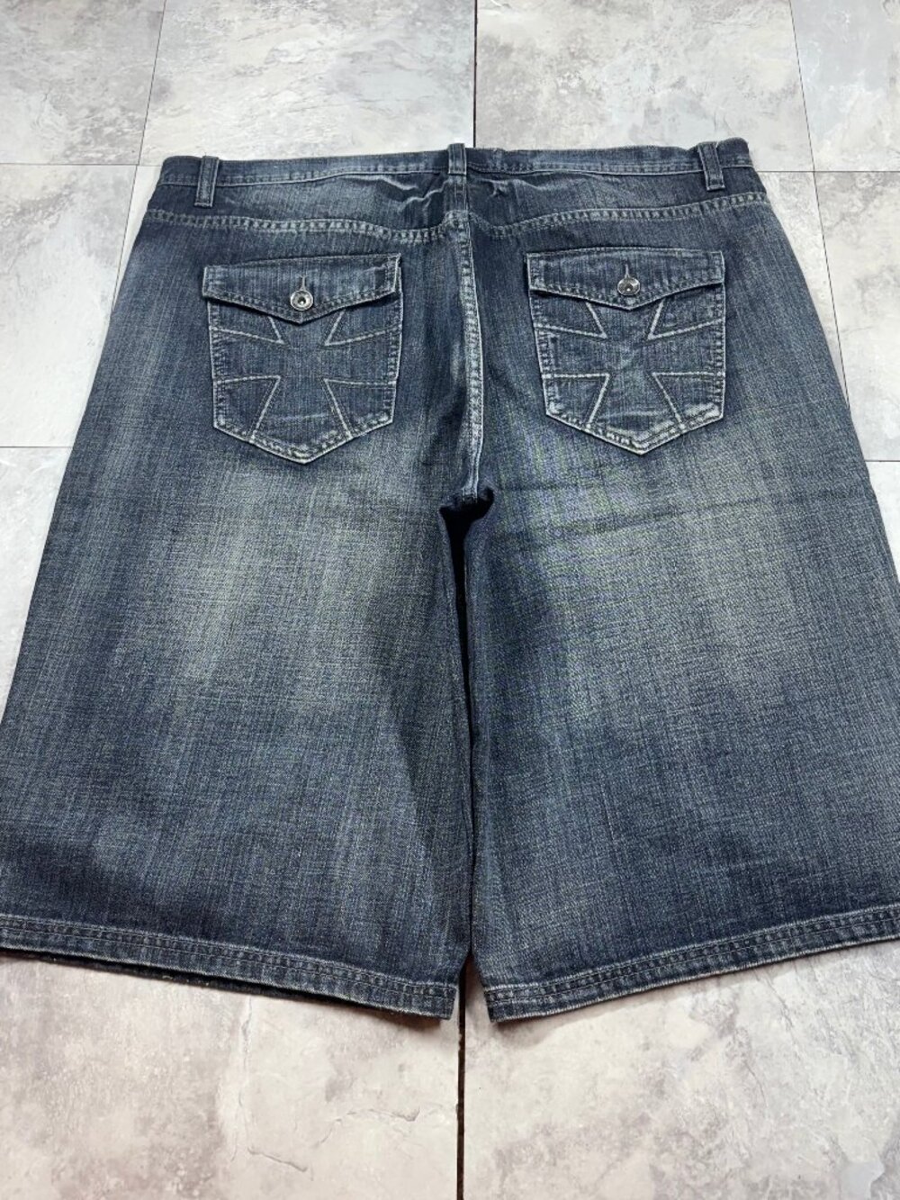 Route 66 Denim Jeans Men’s 40 Blue Cross Stitch Flap Pockets